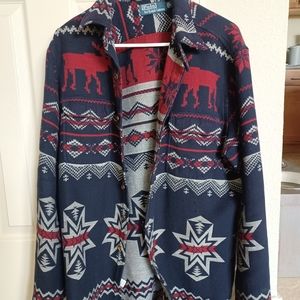 Polo Ralph Lauren Aztec Hunting VTG RRL Reindeer Fairy Isle shirt size large